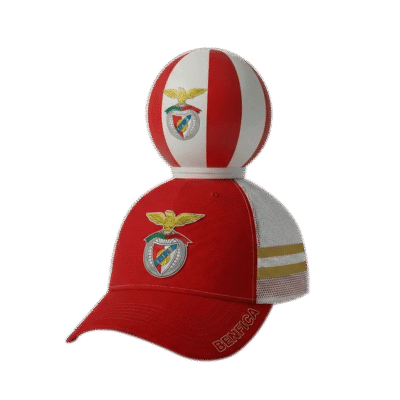 Official Ball On Top SL Benfica football cap on a white background