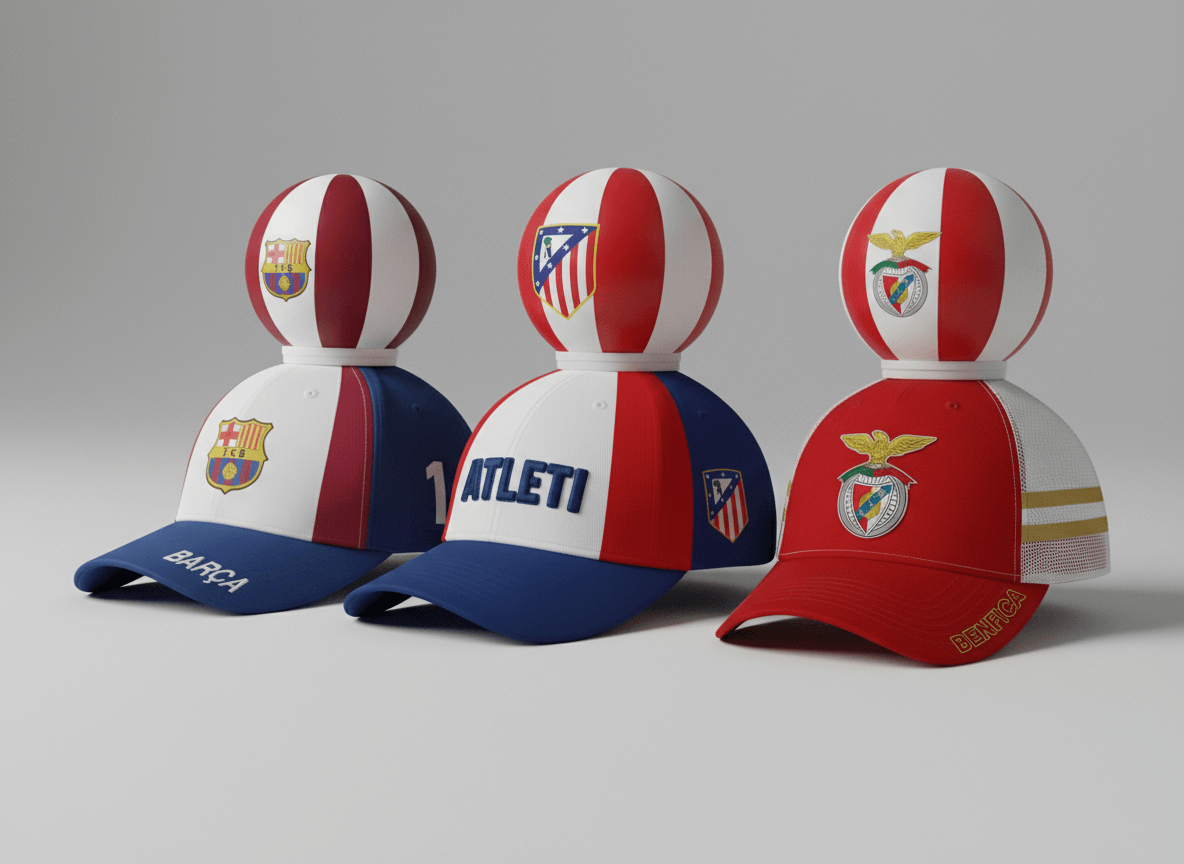 Colección de gorras de fútbol por equipos: Ball On Top